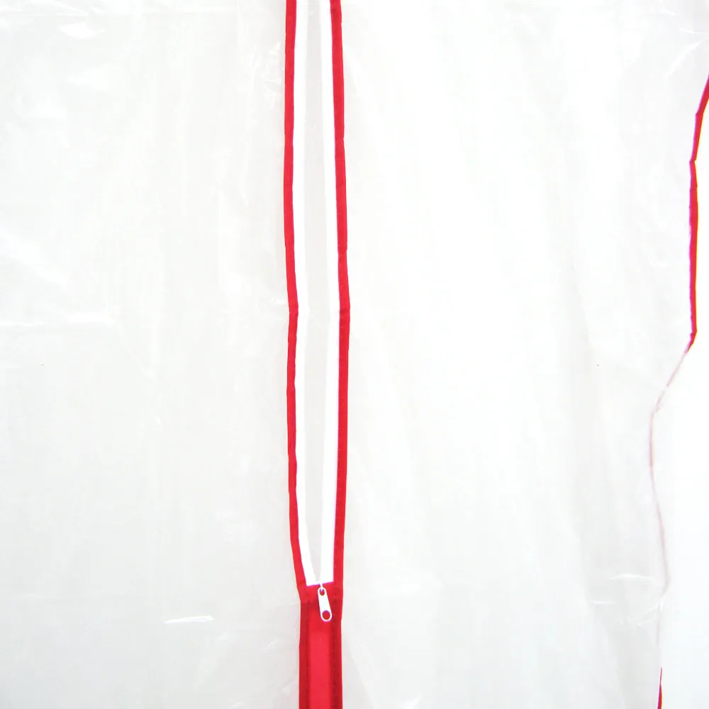 12X Clear Foldable 34" Garment Bag Suit Dress Jacket Cover Zipper Storage Travel