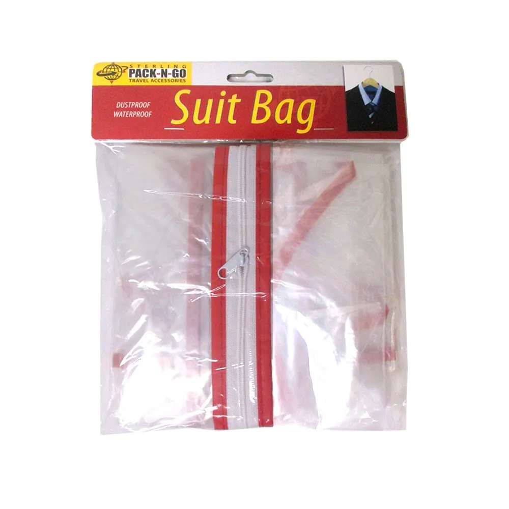 12X Clear Foldable 34" Garment Bag Suit Dress Jacket Cover Zipper Storage Travel