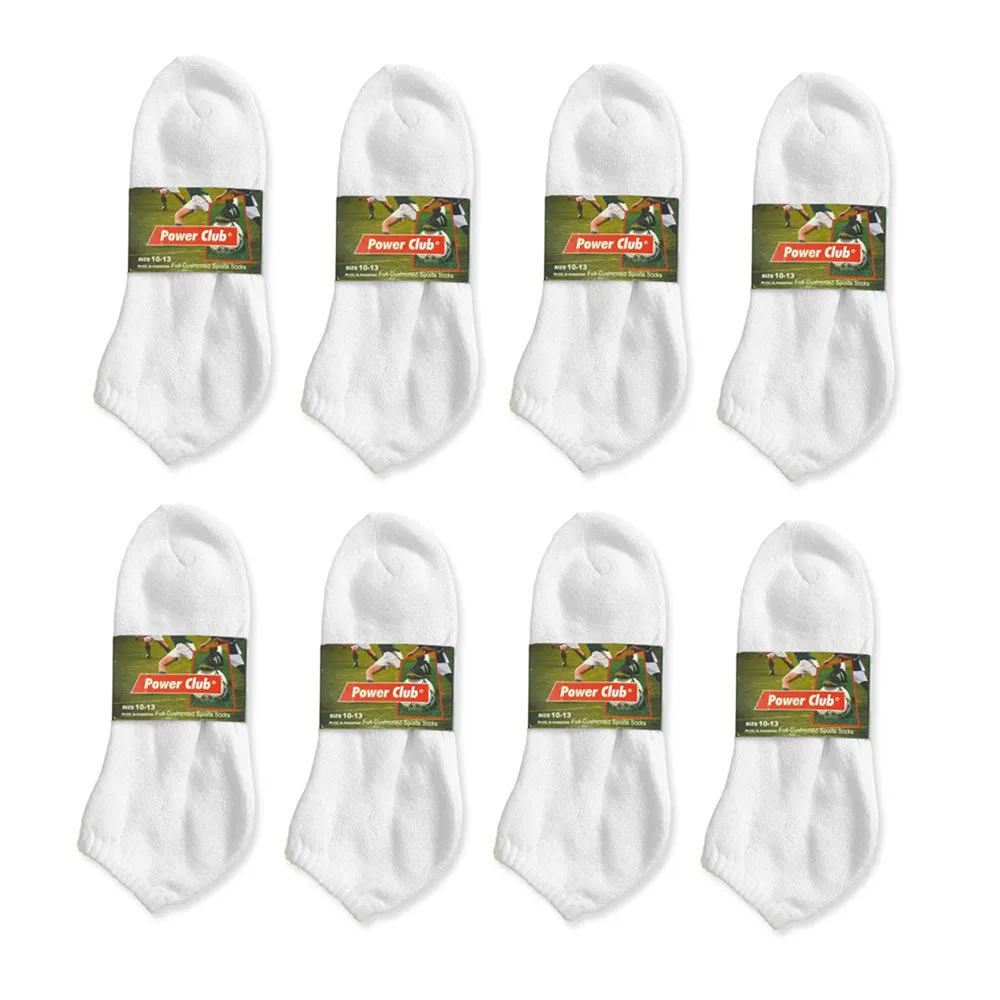 8 Pairs No Show Socks Cushioned Sports Crew Athletic Basketball Football Mens