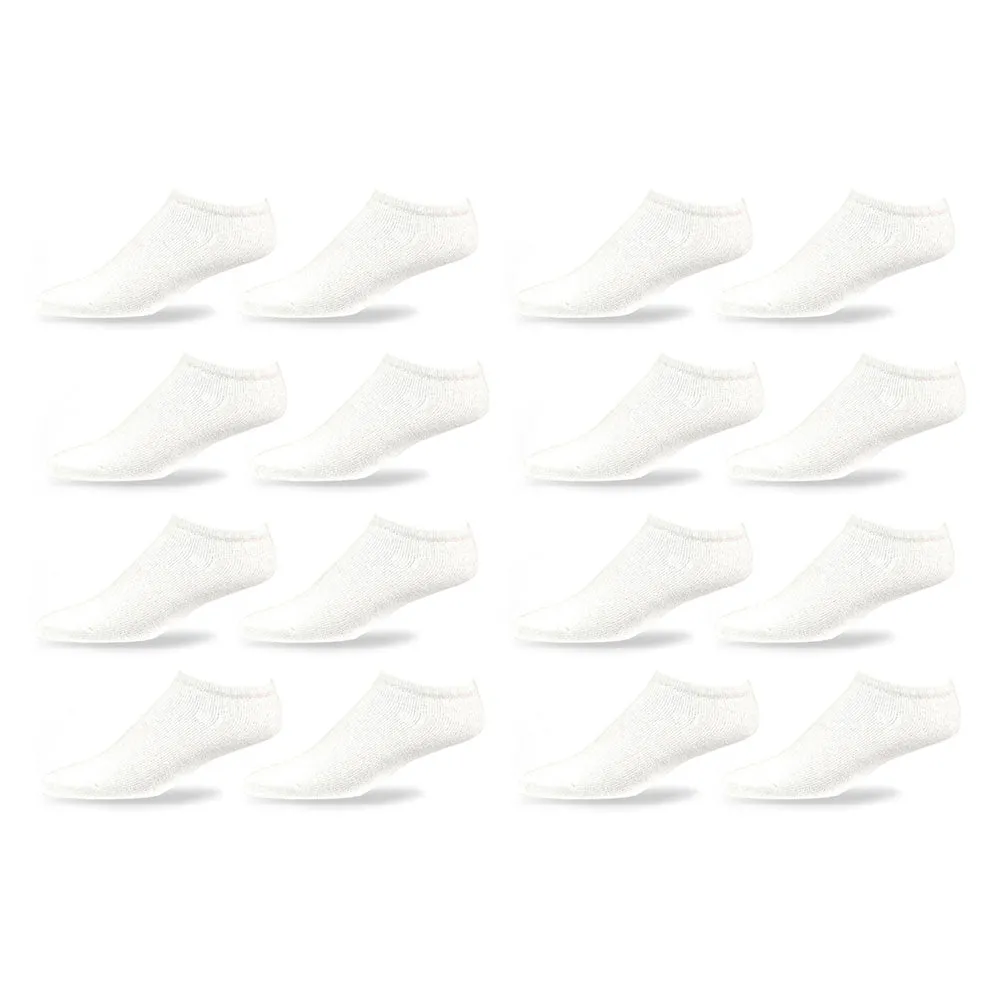 8 Pairs No Show Socks Cushioned Sports Crew Athletic Basketball Football Mens
