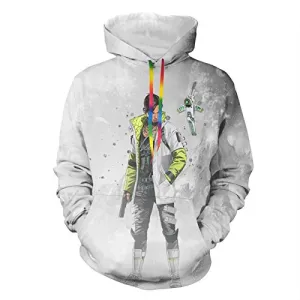 Apex Legends Hoodies - Crypto Fashion 3D Print Drawsrting Pullover Gaming Hoodie