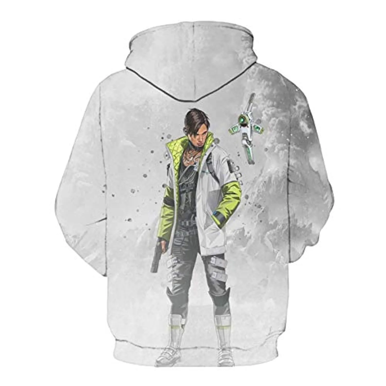 Apex Legends Hoodies - Crypto Fashion 3D Print Drawsrting Pullover Gaming Hoodie