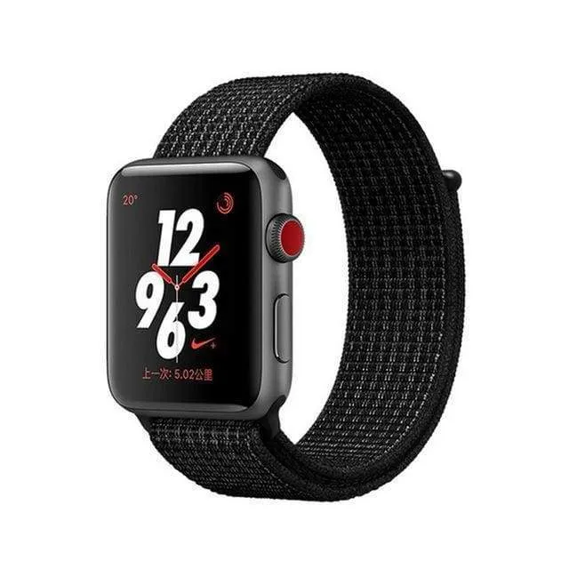 Apple Watch band Nylon Sport Loop Strap bracelet hook and loop