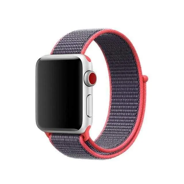 Apple Watch band Nylon Sport Loop Strap bracelet hook and loop