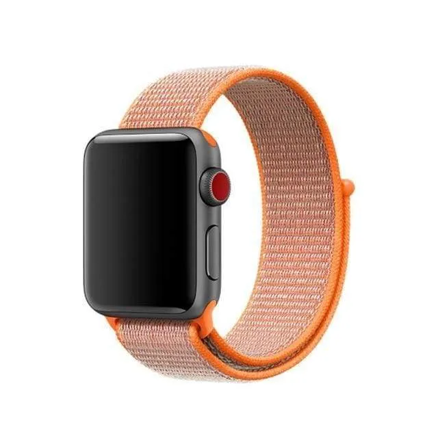 Apple Watch band Nylon Sport Loop Strap bracelet hook and loop