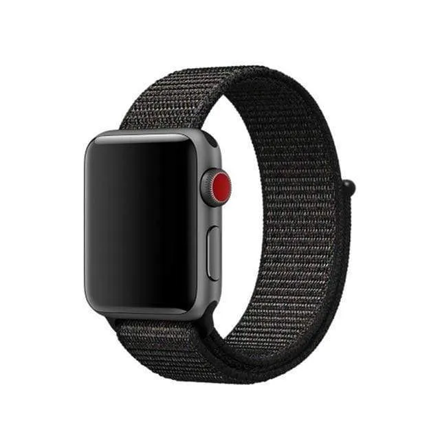 Apple Watch band Nylon Sport Loop Strap bracelet hook and loop