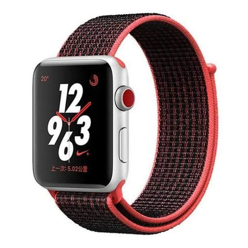 Apple Watch band Nylon Sport Loop Strap bracelet hook and loop