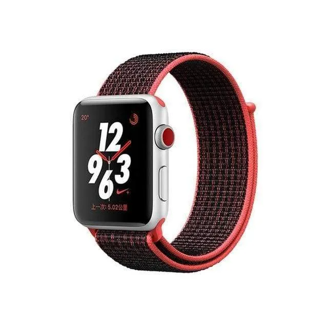 Apple Watch band Nylon Sport Loop Strap bracelet hook and loop