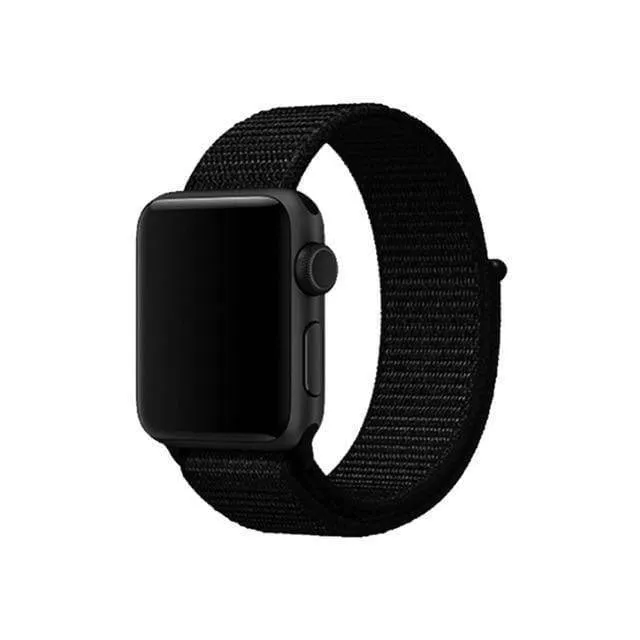 Apple Watch band Nylon Sport Loop Strap bracelet hook and loop