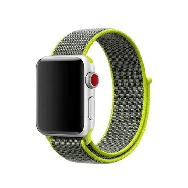 Apple Watch band Nylon Sport Loop Strap bracelet hook and loop