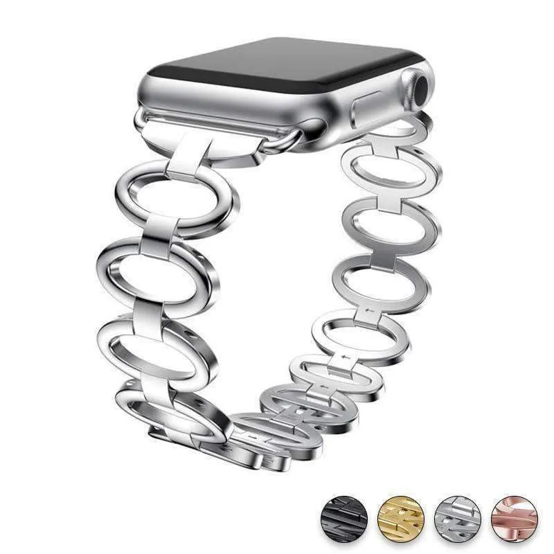 Apple Watch Ultra Women Ladies Feminine Breathable Band Steel Strap