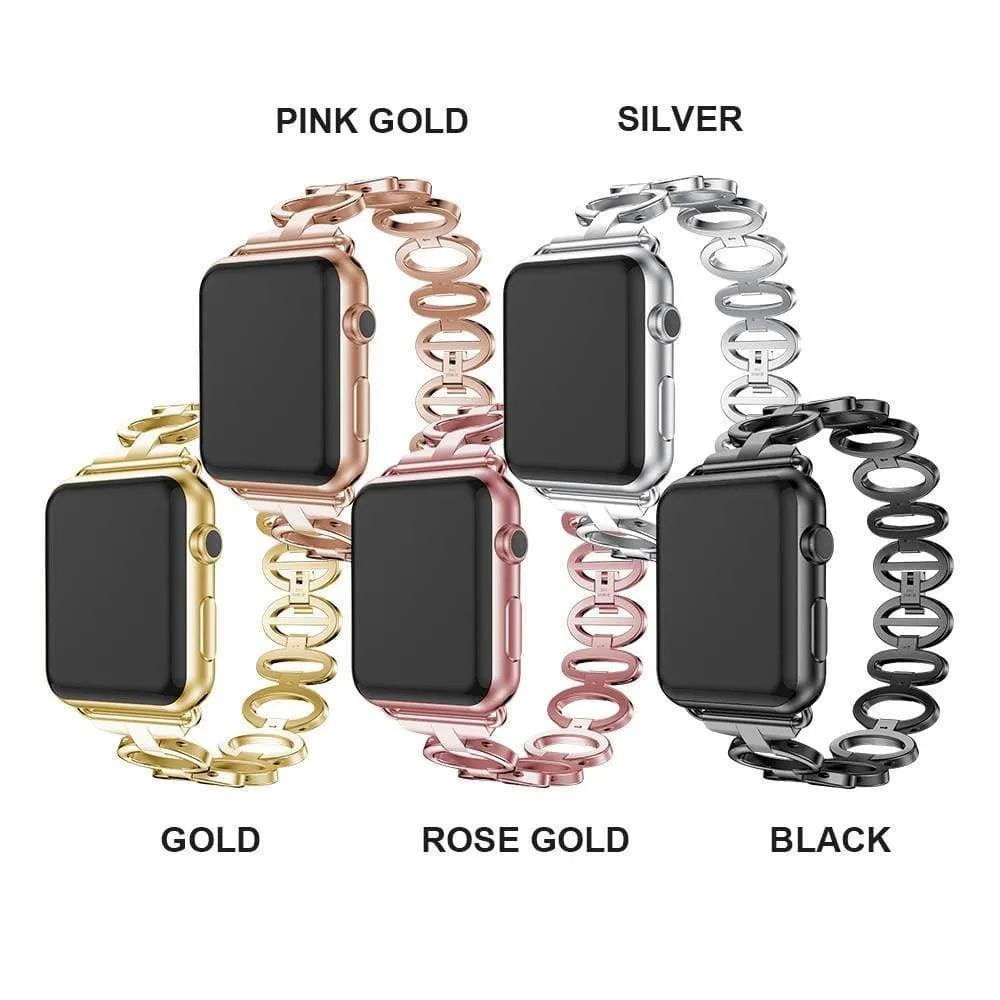 Apple Watch Ultra Women Ladies Feminine Breathable Band Steel Strap
