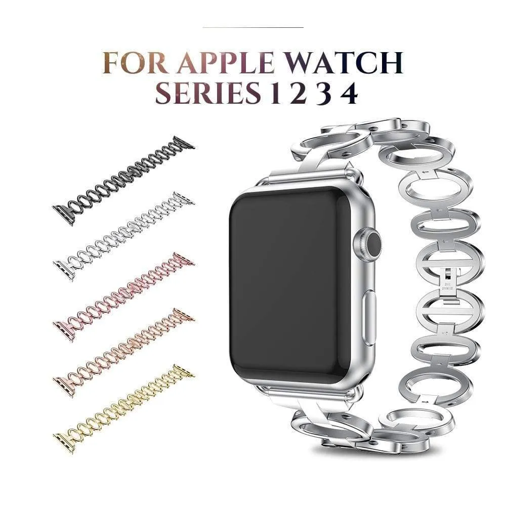 Apple Watch Ultra Women Ladies Feminine Breathable Band Steel Strap