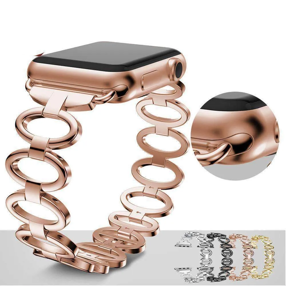 Apple Watch Ultra Women Ladies Feminine Breathable Band Steel Strap
