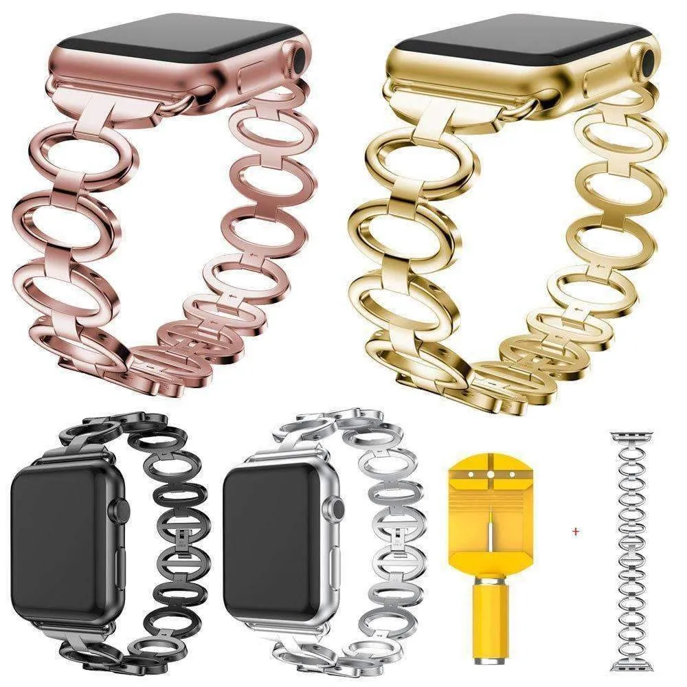 Apple Watch Ultra Women Ladies Feminine Breathable Band Steel Strap