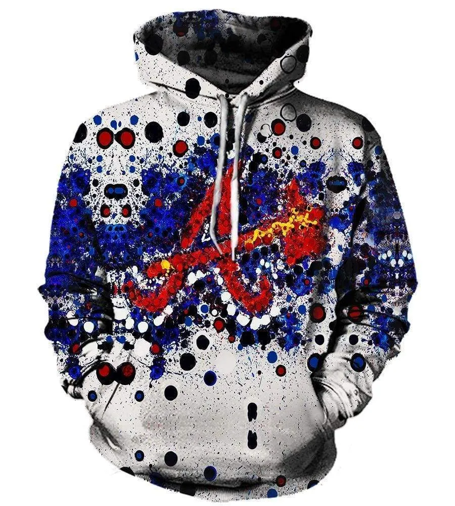Atlanta Braves Hoodies - Pullover White Hoodie