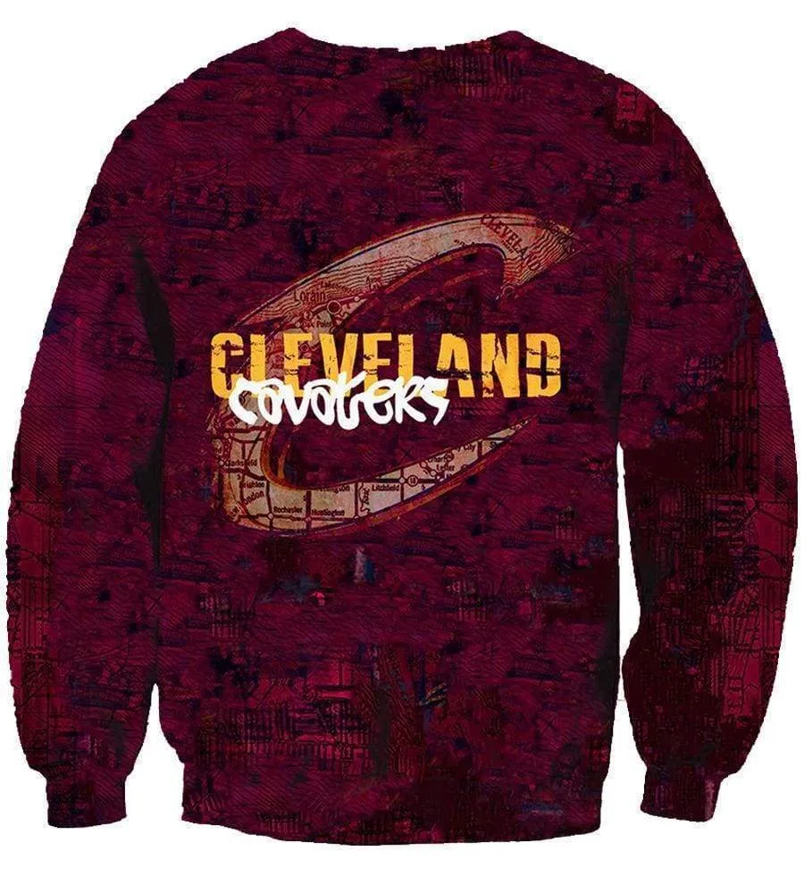 Basketball Cleveland Cavaliers Hoodies - Pullover Sport Red 3D Hoodie