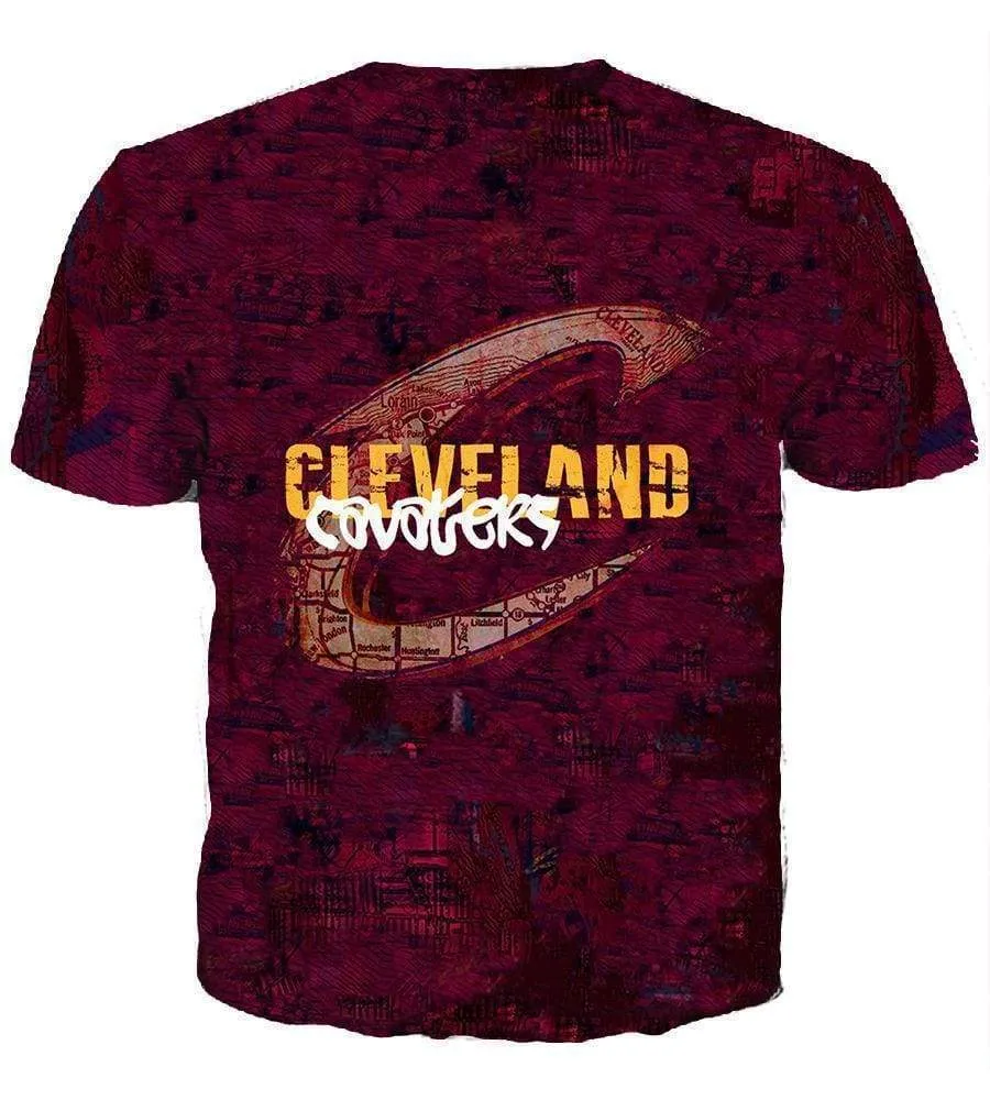 Basketball Cleveland Cavaliers Hoodies - Pullover Sport Red 3D Hoodie