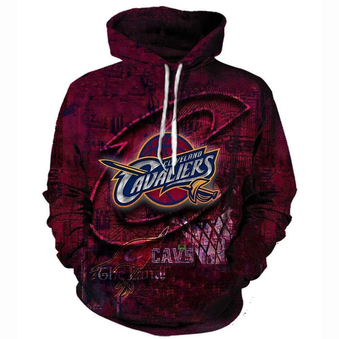 Basketball Cleveland Cavaliers Sweatshirts - Pullover Purple Sweatshirt