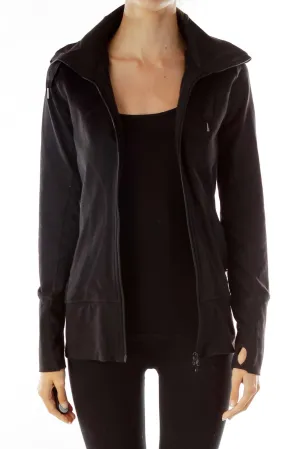 Black Hooded Jacket
