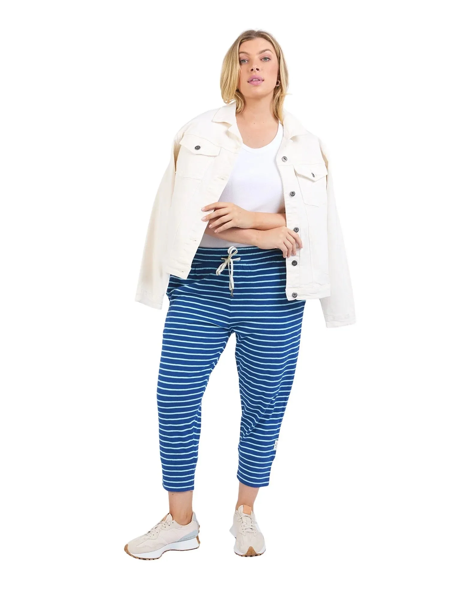 Brunch Pant - Stripe China Blue / Tonic Blue