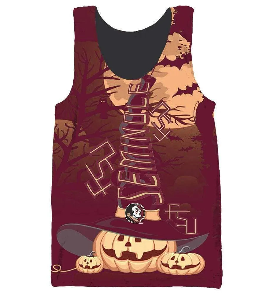 Florida State Seminoles Pumpkin Night Hoodies - Pullover Red Hoodie