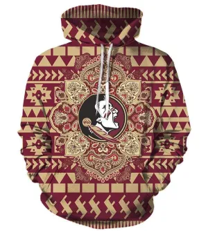 Football Florida State Seminoles Hoodies - Pullover Red Hoodie