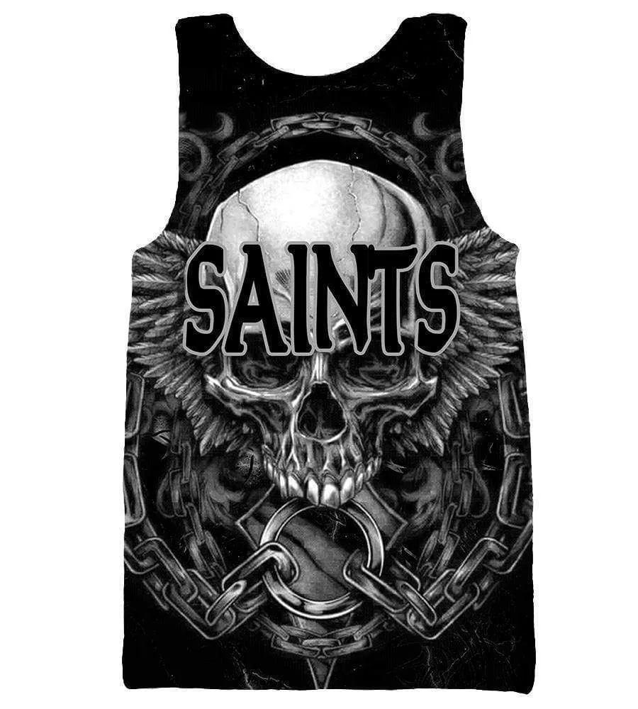 Football New Orleans Saints Hoodies - Pullover Black 3D Hoodie