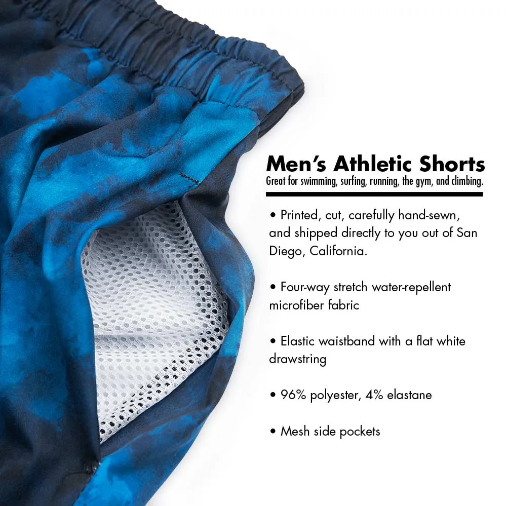 Funky Flamingo Men's Athletic Long Shorts