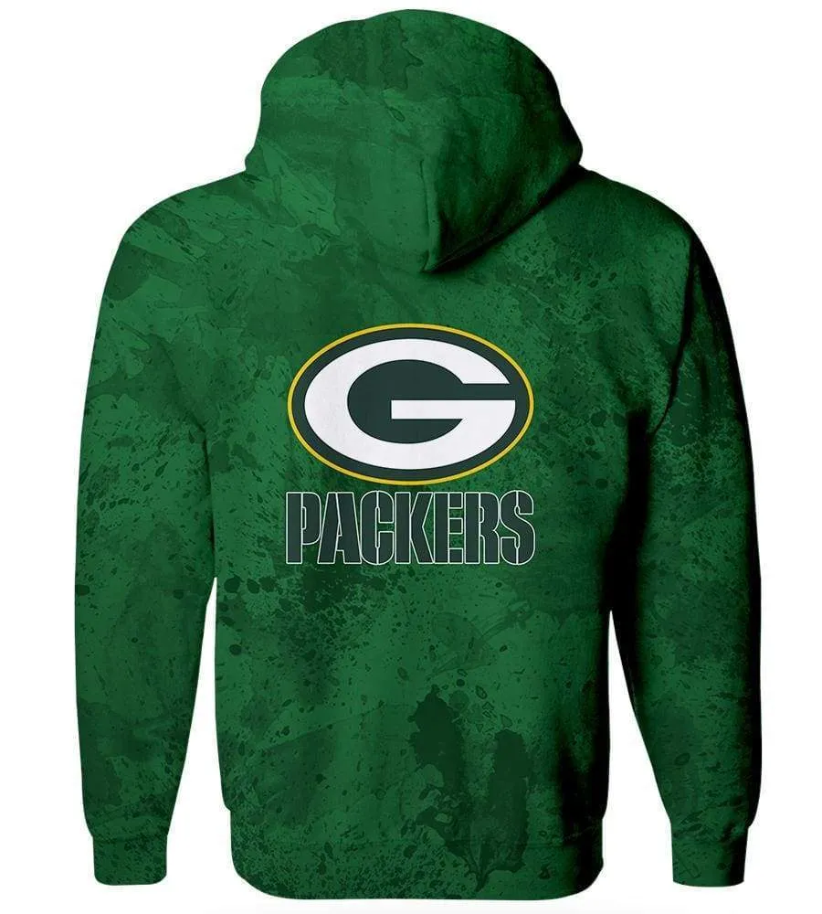 Green Bay Packers Hoodies - Pullover Green Hoodie