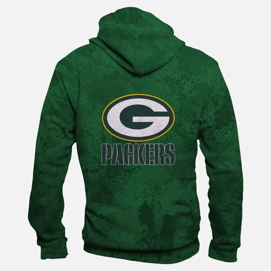 Green Bay Packers Hoodies - Pullover Green Hoodie