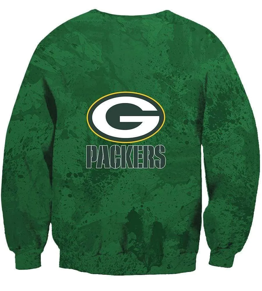Green Bay Packers Hoodies - Pullover Green Hoodie