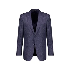 HENRY SARTORIAL DORMEUIL Check Blazer - FC NAVY REG