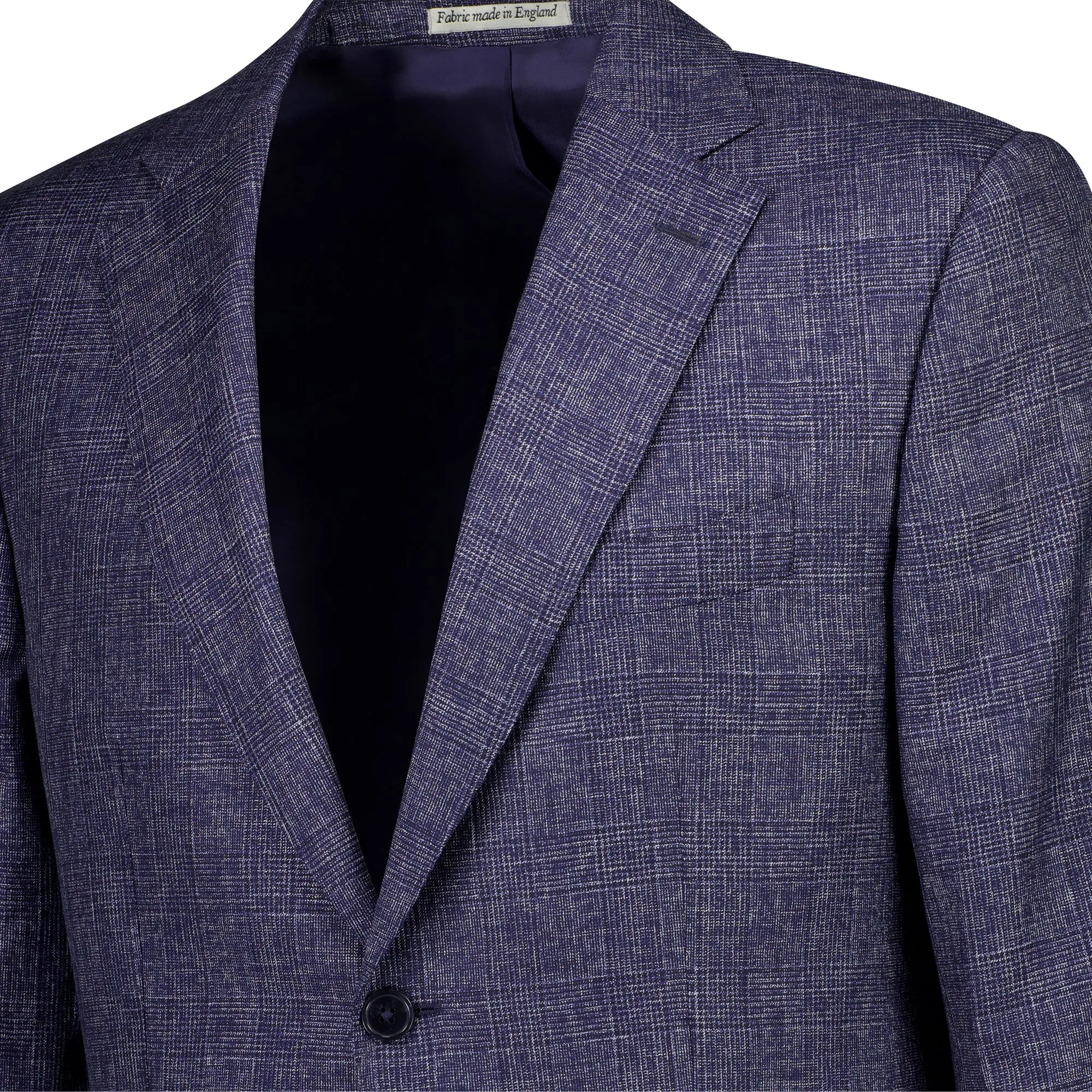 HENRY SARTORIAL DORMEUIL Check Blazer - FC NAVY REG