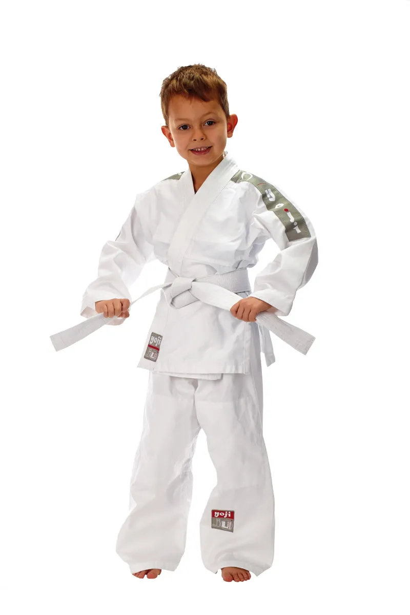 Ju Sports - Judodragt - Kids - Glat stof - Hvid