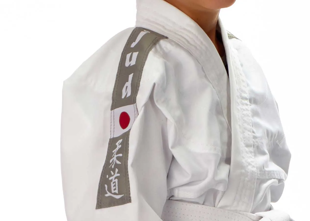 Ju Sports - Judodragt - Kids - Glat stof - Hvid