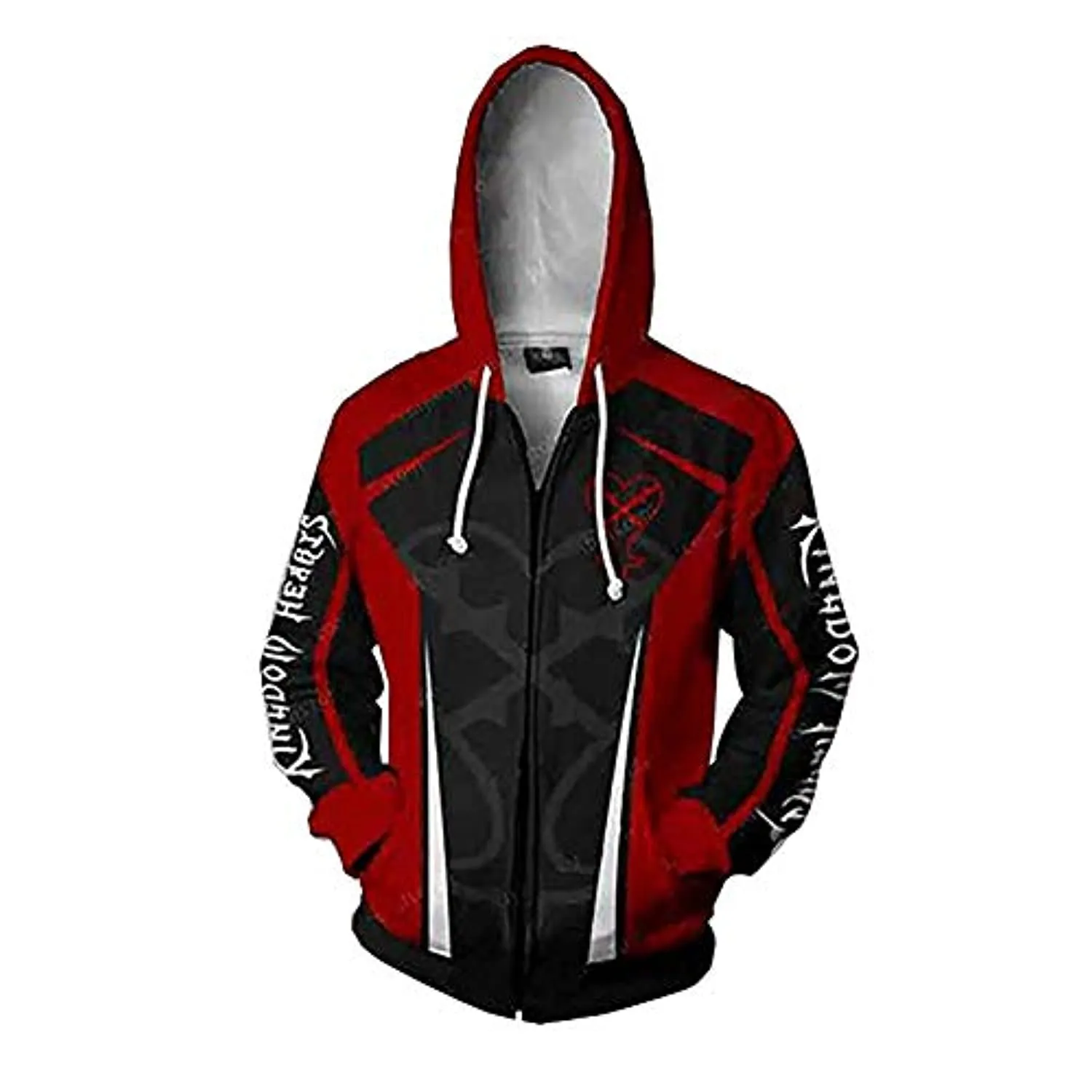 Kingdom Hearts Hooded Coat - 3D Print Zipper Gaming Hoodie