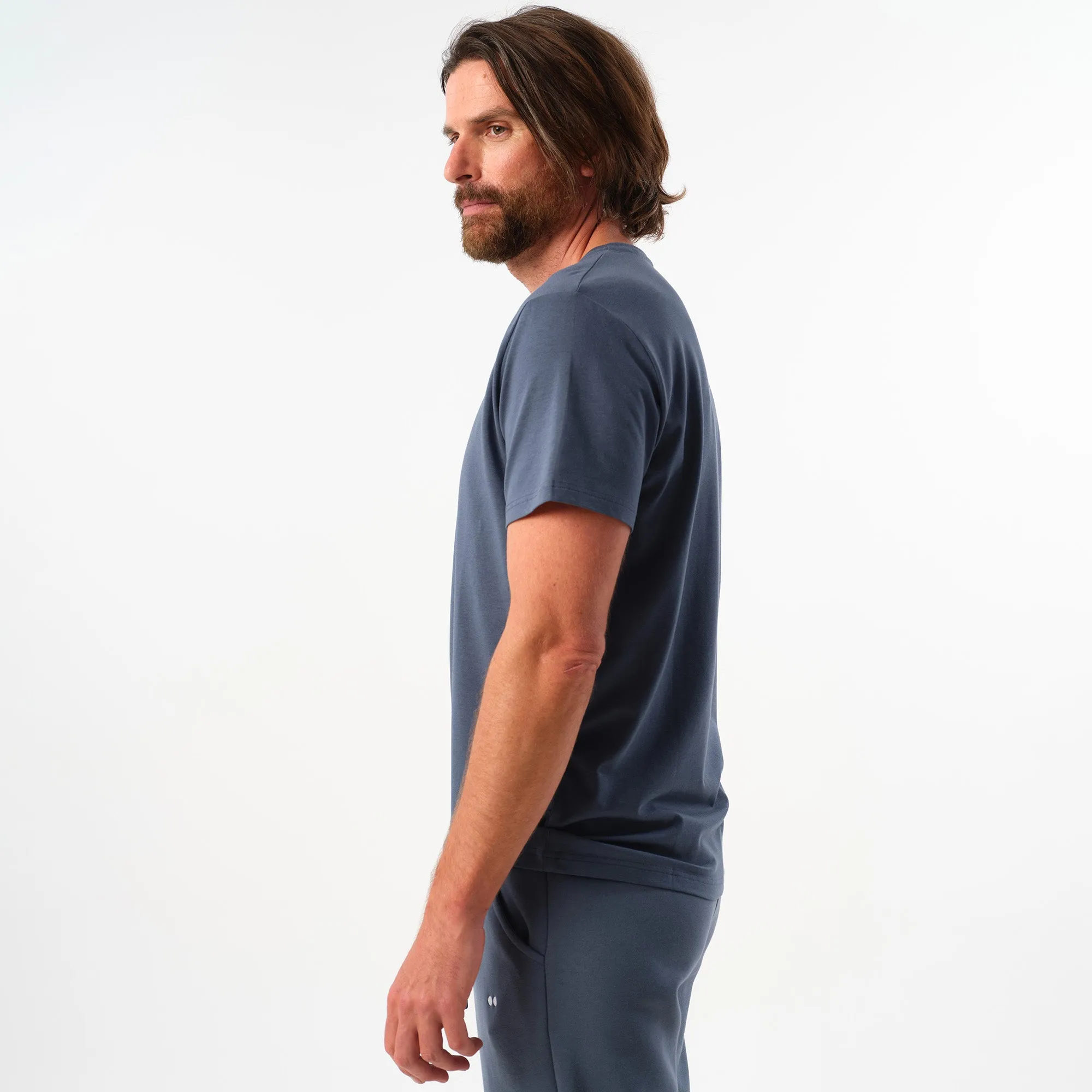 Man Tee Dusty Blue