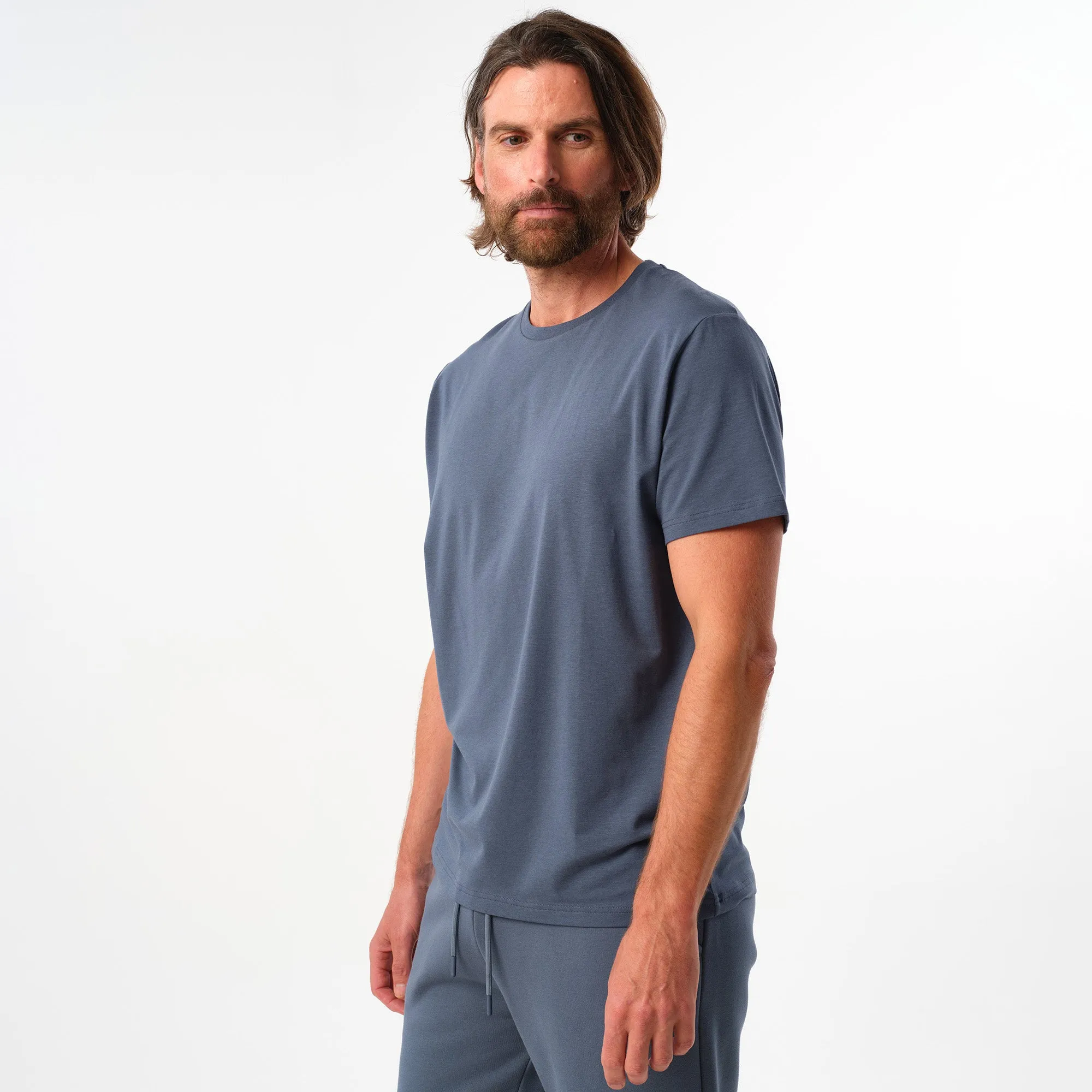 Man Tee Dusty Blue