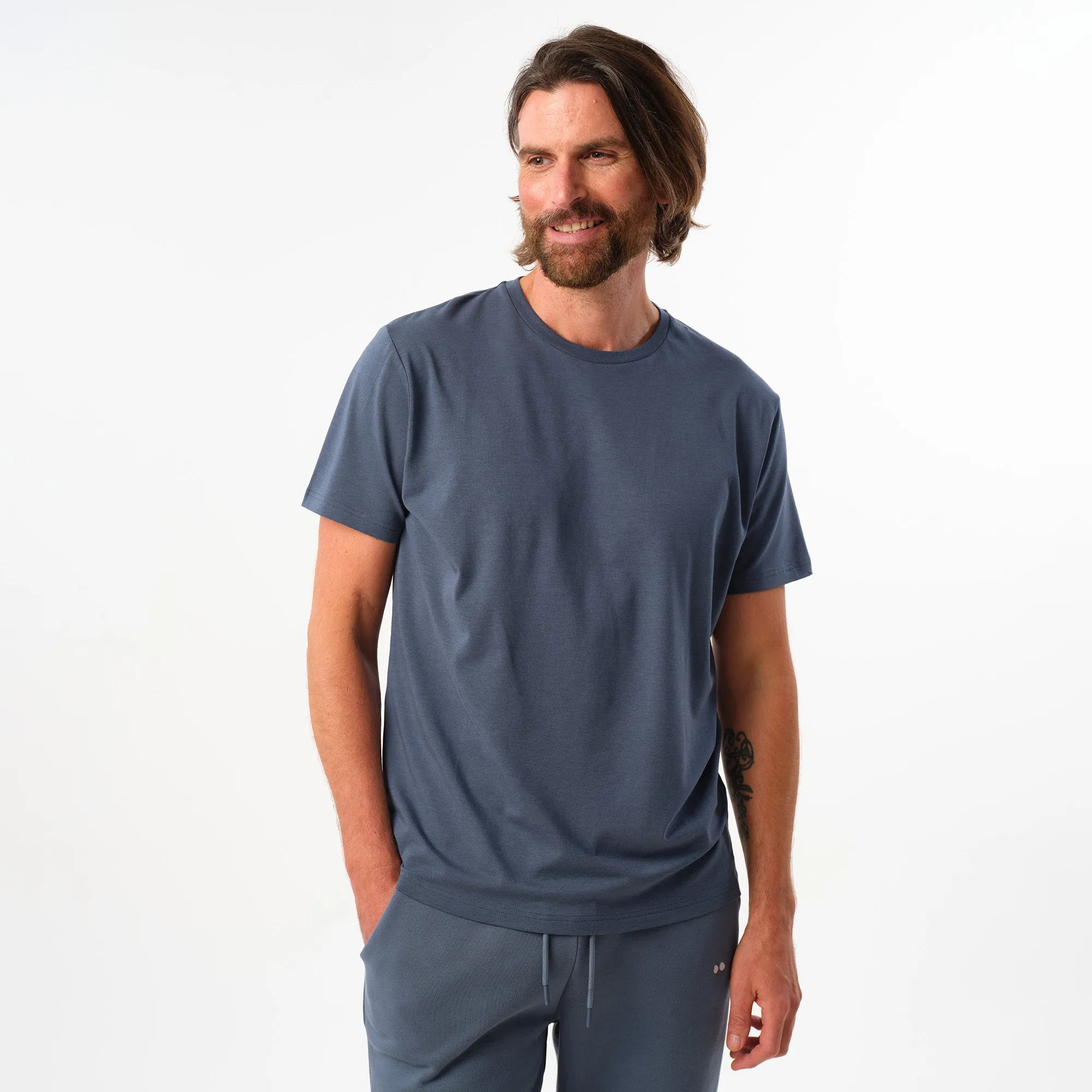 Man Tee Dusty Blue
