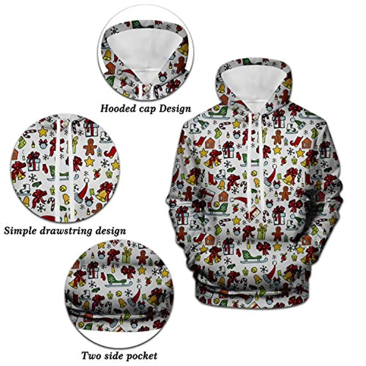 Mass Effect Hoodie - 3D Print Hooded Pullover Sweatshirt