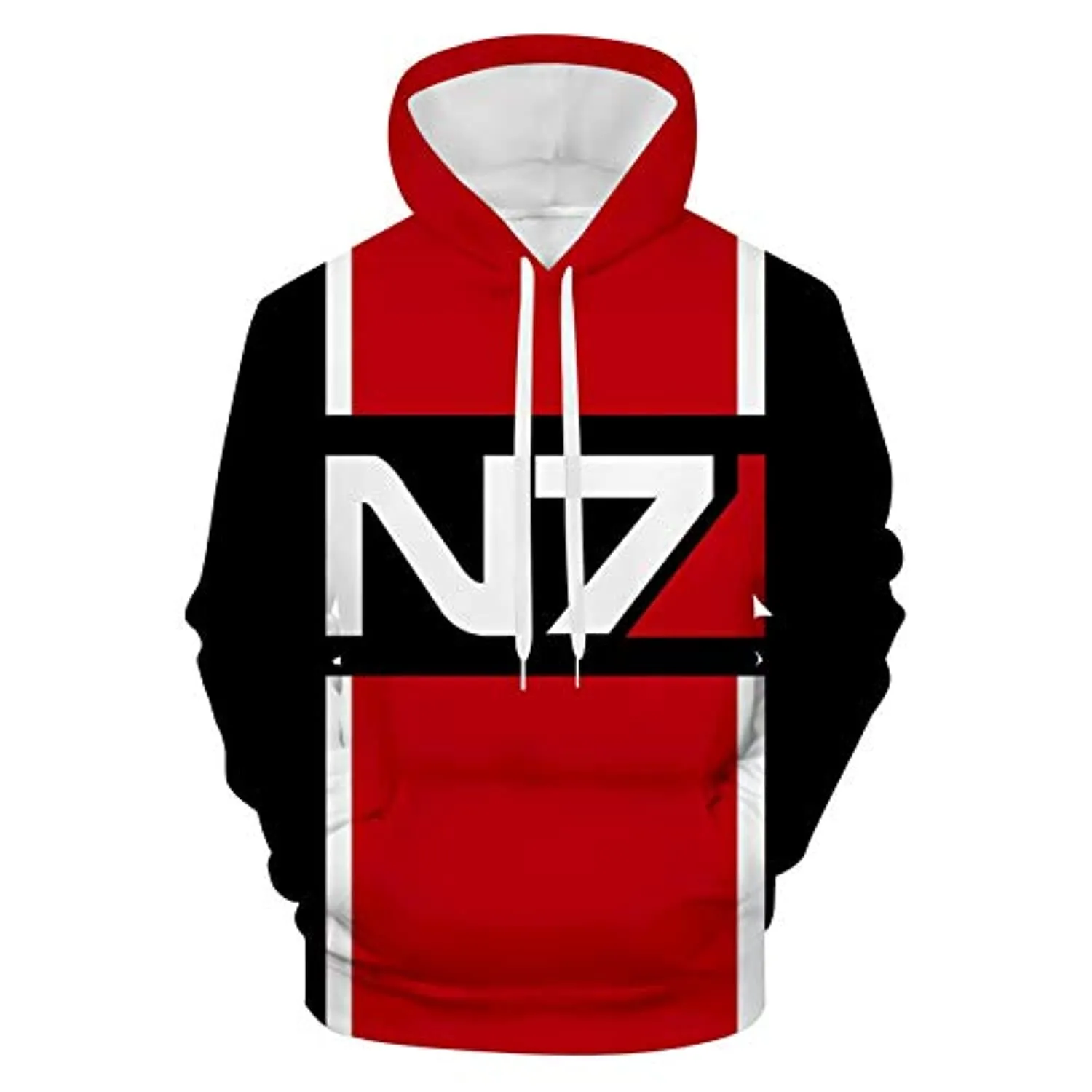 Mass Effect Hoodie - N7 3D Print Hooded Pullover Sweatshirt