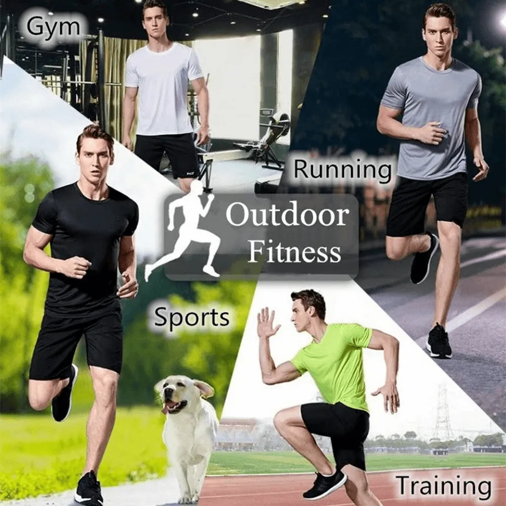 Men's Quick-Drying Round Neck T-Shirt for Training - SF2156
