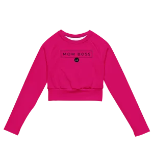mom boss crop shirt (pink)