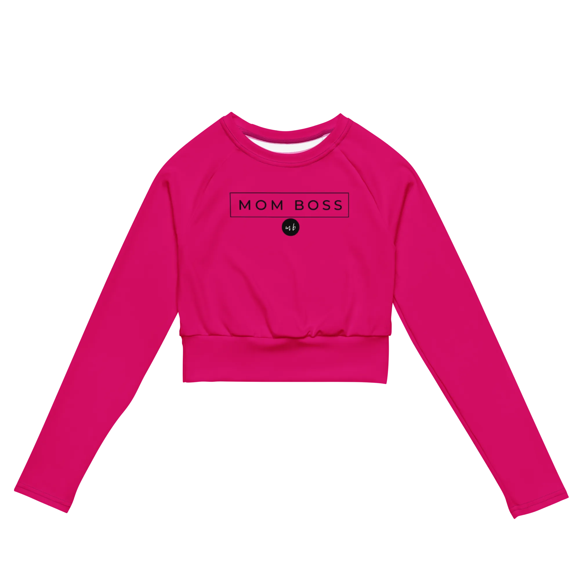 mom boss crop shirt (pink)