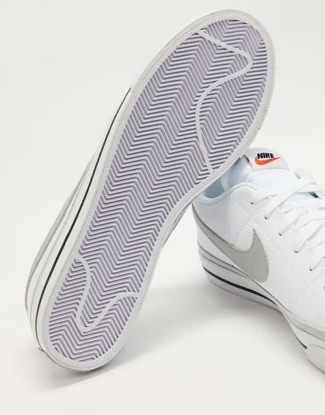 NIKE COURT LEGACY NN - WHITE/WHITE-BLACK-GREY FOG
