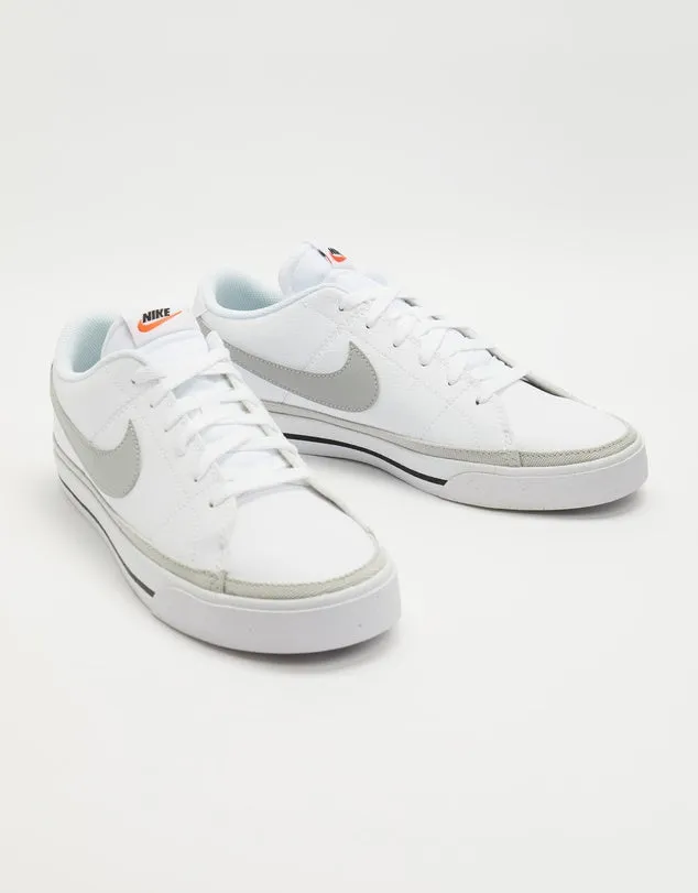 NIKE COURT LEGACY NN - WHITE/WHITE-BLACK-GREY FOG
