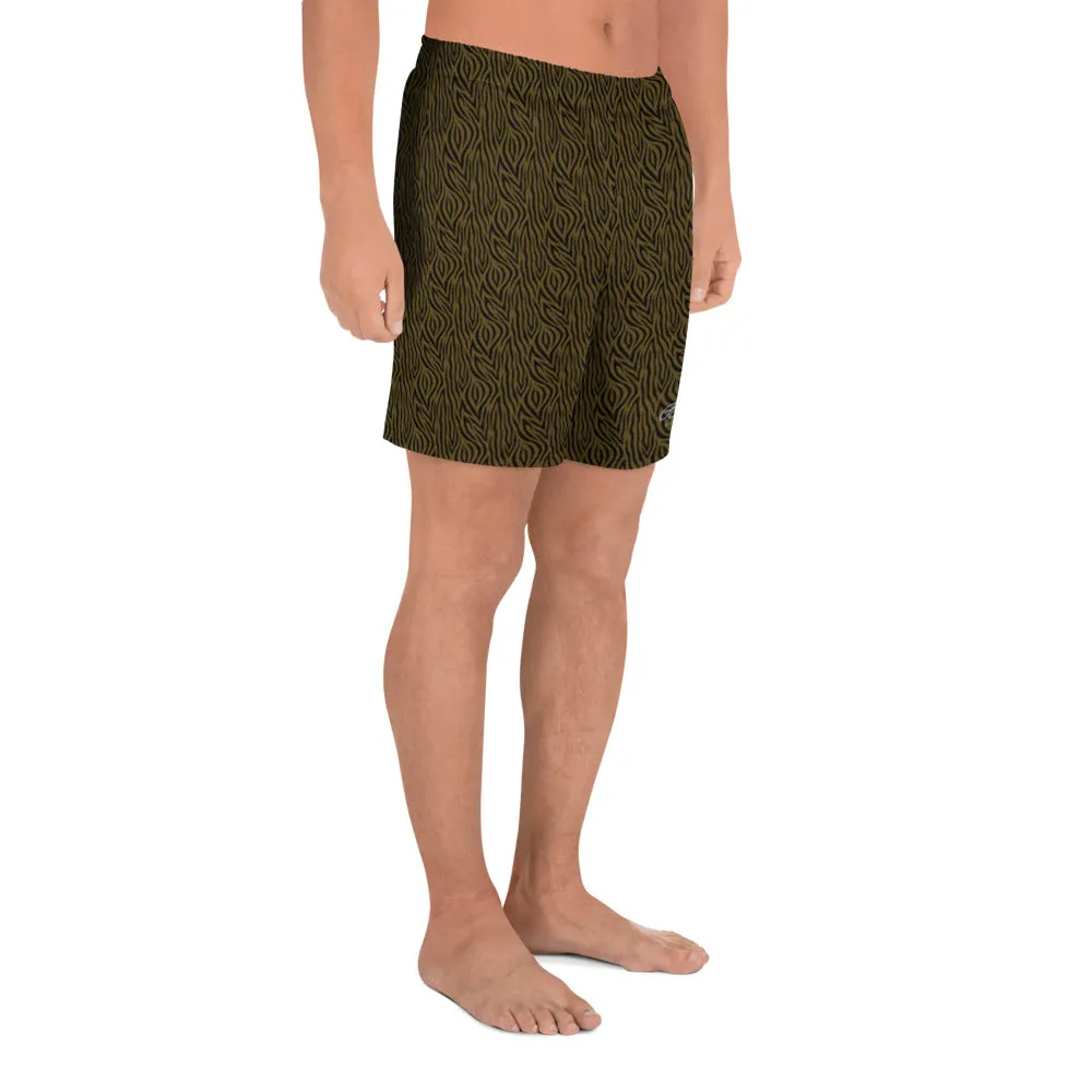Olive Zebra Mens Shorts