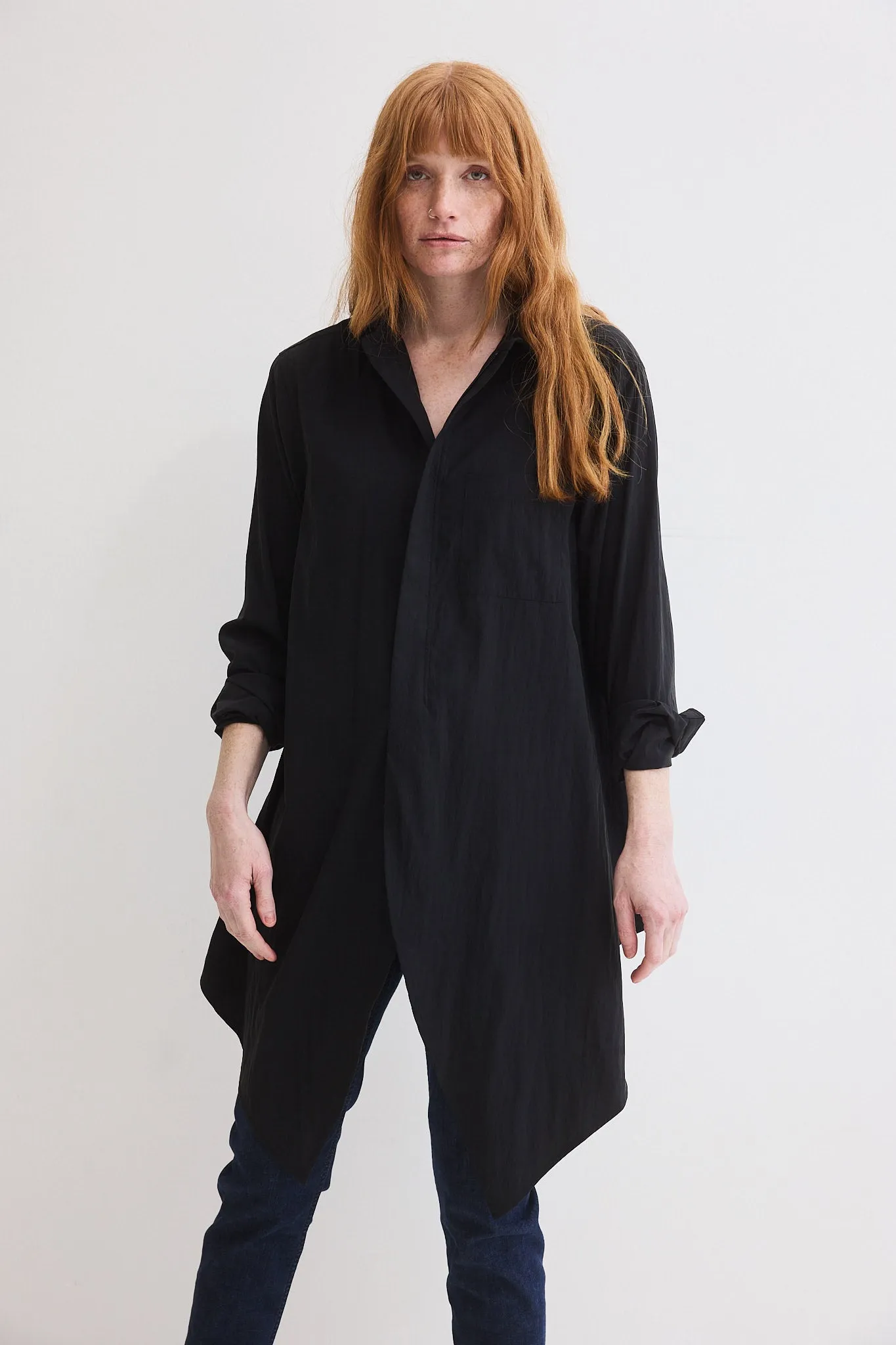 Power Move Poplin Top