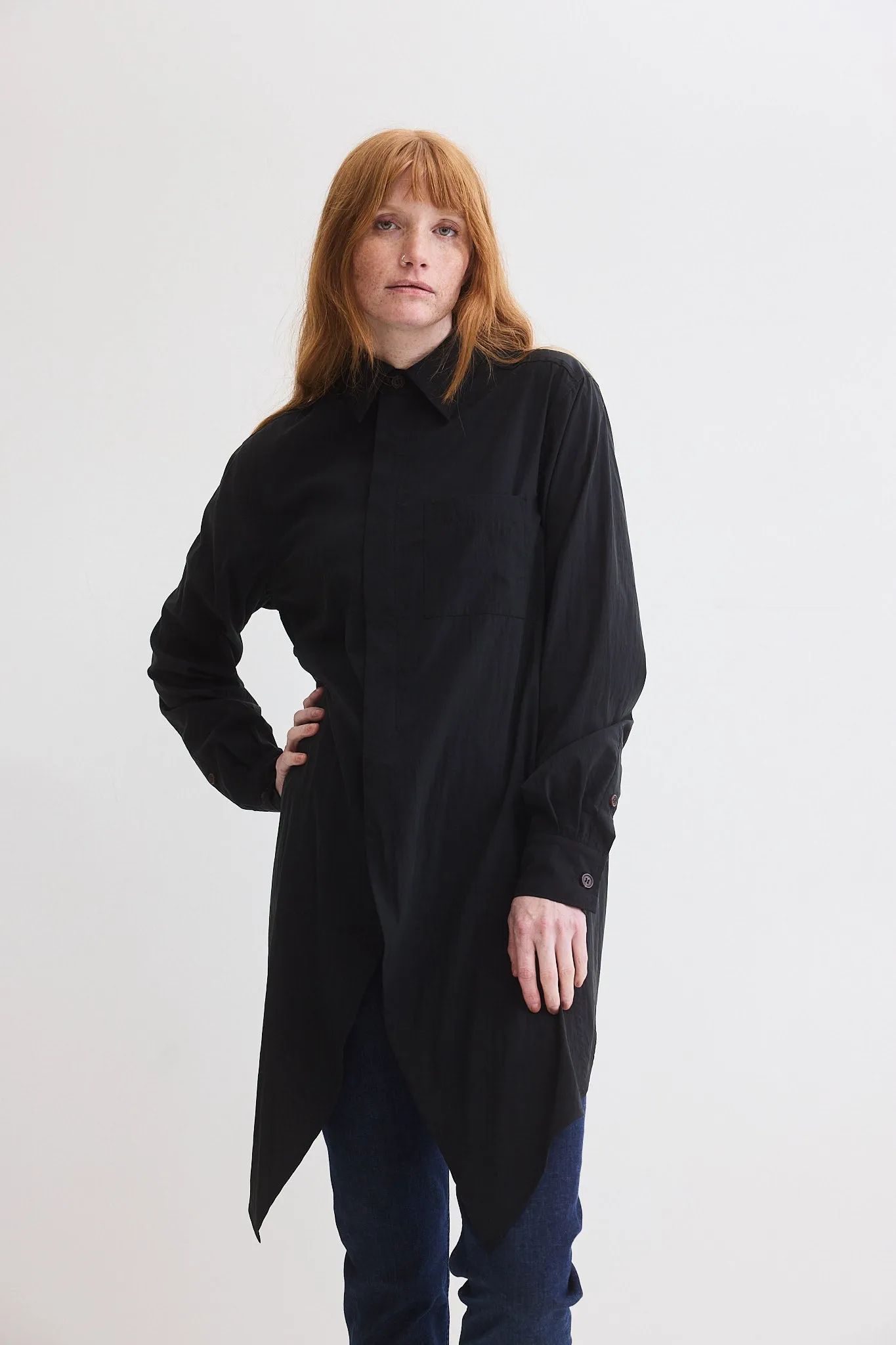 Power Move Poplin Top